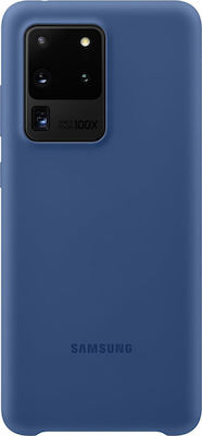 Samsung Silicone Cover Umschlag Rückseite Silikon Marineblau (Galaxy S20 Ultra) EF-PG988TNEGEU EF-PG988TNEGWW