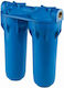 Atlas Filtri 2-Stage Central Supply / Under Sink Water Filter System Senior Plus Duplex 3P AFO SX AB , 3/4'' Inlet/Outlet,