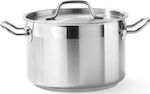 Hendi Stainless Steel Pressure Cooker Capacity 7lt with Diameter 24cm and Height 15cm.