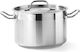 Hendi Profi Line Stainless Steel Pressure Cooker Capacity 15lt with Diameter 32cm and Height 19cm.