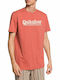 Quiksilver New Slang Men's Short Sleeve T-shirt Redwood