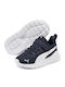 Anzarun Lite Kids Sports Shoes Running with Hoop & Loop Closure Navy Blue