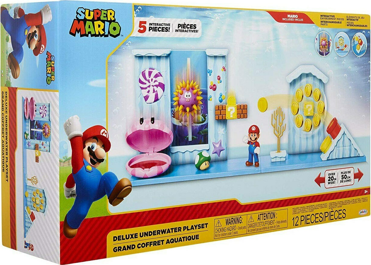 Jakks Pacific Nintendoスーパーマリオデラックス Jakks Pacific Super Mario Deluxe Set De Joacă Subteran Pentru