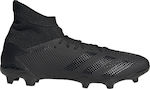 Adidas Predator 20.3 FG Ψηλό Ποδοσφαιρικά Παπούτσια με Τάπες Μαύρα