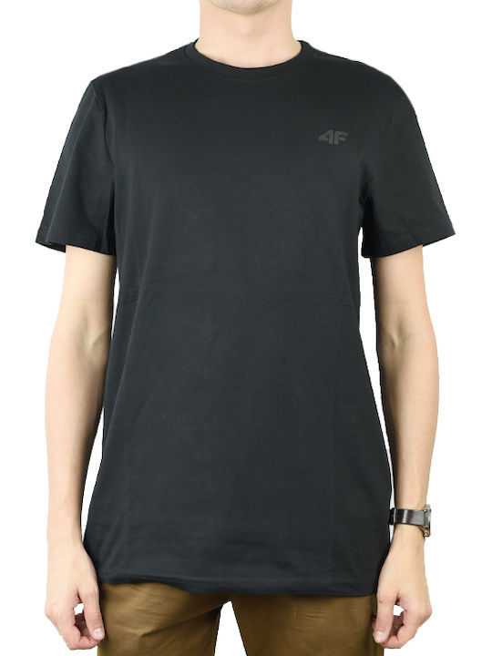 4F Men's Athletic T-shirt Short Sleeve Black