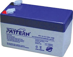 Pattern Battery PT1.3-12 Baterie UPS 12V 1.3Ah