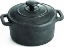 Tablecraft Cast Iron Sauce Pan Capacity 235ml with Diameter 10cm and Height 4.5cm.