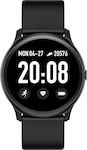 KW19 Smartwatch mit Pulsmesser (Schwarz)