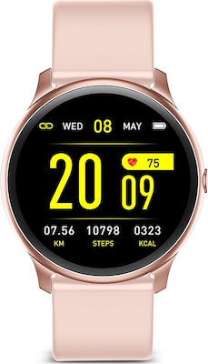 KW19 Smartwatch mit Pulsmesser (Rosa)