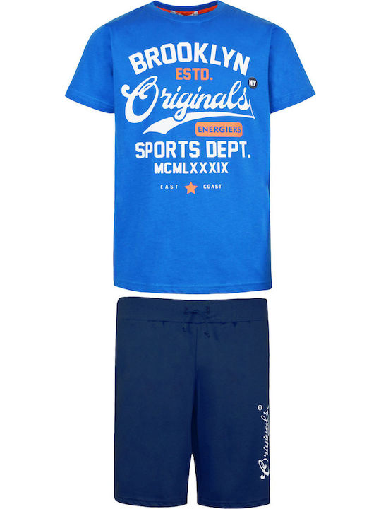 Energiers Kids Set with Shorts Summer 2pcs Blue