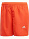 adidas Classic Badge of Sport Swim Kids Swimwear Swim Shorts Orange