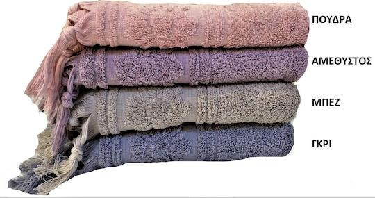 Flamingo Badehandtuch Daisy 100x150εκ. Beige Gewicht 550gr/m²