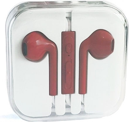 Hands free GNG Stereo Earbuds Handsfree με Βύσμα 3.5mm Κόκκινο