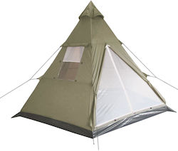 MFH Tipi Indian Tent Αντίσκηνο Camping Χακί 3 Εποχών για 3 Άτομα 290x270x225εκ.
