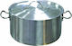 JDS Schnellkochtopf Aluminium Kapazität 18Es mit Durchmesser 36cm und Höhe 18cm.