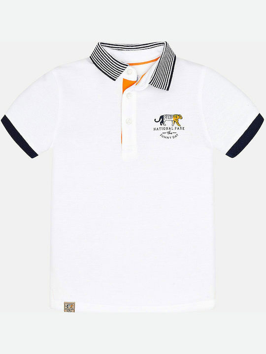 Mayoral Kids Polo Short Sleeve White