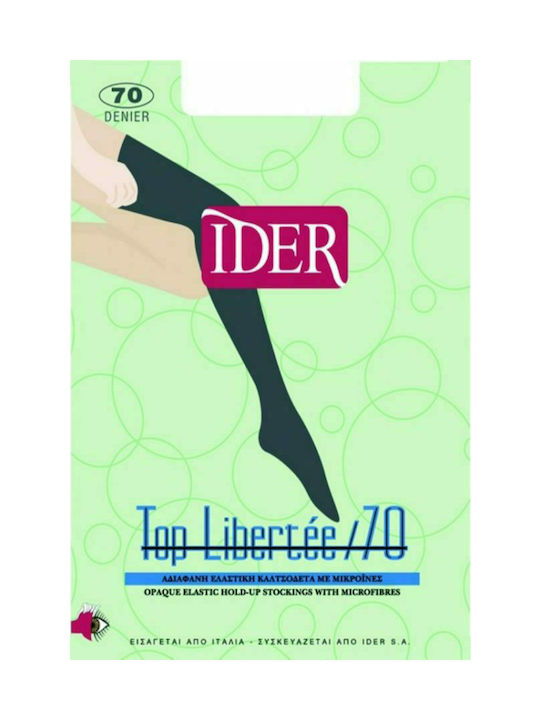 IDER Top Libertee Women's High Socks 70 Den Pep...