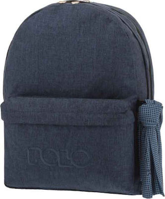 Polo Original Double Jean Junior High High School School Backpack