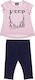 Alouette Kids Set with Leggings Summer 2pcs Pink