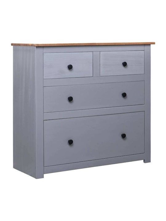 Chest of Drawers of Solid Wood with 4 Drawers G...