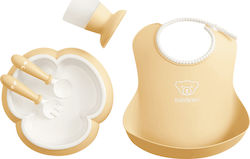 BabyBjorn Feeding Set Baby Dinner Set made of Plastic Yellow 3pcs