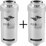 Fit Aqua KDF Shower Water Filter Antiscaling Shower Filter 2pcs AM.0004
