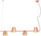 Aca Ayran Pendant Light Copper for 4 Bulbs E27 102x27cm