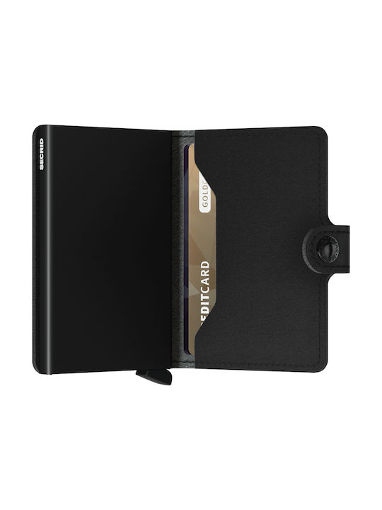 Secrid Miniwallet Yard Men's Card Wallet with Slide Mechanism Black