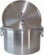 Pot de stoc Cu Capacitatea 90lt cu Diametru 58.5cm și Înălțime 35cm.