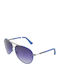 Rebecca Blu Unisex Sunglasses with Blue Frame and Purple Gradient Lens RB8546 CT03