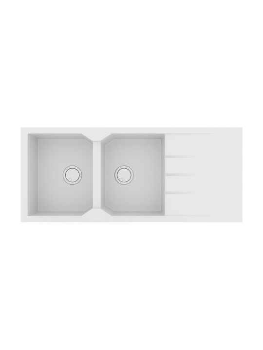 Sanitec Ultra Granite Drop-In Spüle aus Verbund...