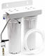 QWaterFilters UC2 Wasserfiltrationssystem Unter der Spüle Durchmesser 1/4'' mit Wasserhahn & Ersatzfilter