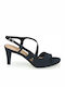Suede Sandals Navy Blue