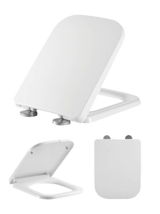 Bormann Bakelite Soft Close Toilet Seat White BTW1000 45cm