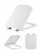 Bormann Plastic Soft Close Toilet Seat White BTW1000 45cm