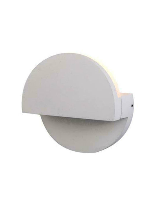 Zambelis Lights Waterproof Wall-Mounted Outdoor Ceiling Light IP65 with Integrated LED White