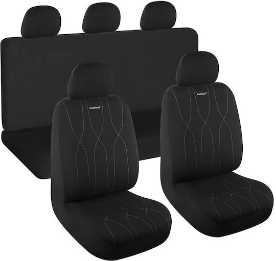 Bormann Car Cover Set 9pcs Polyester BWC3000 Black