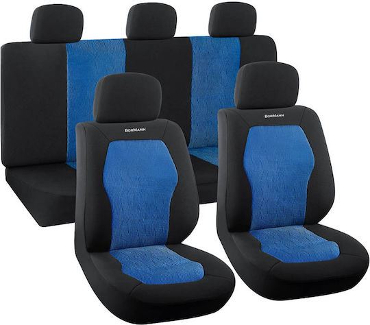 Bormann Car Cover Set 9pcs Polyester BWC3200 Blue