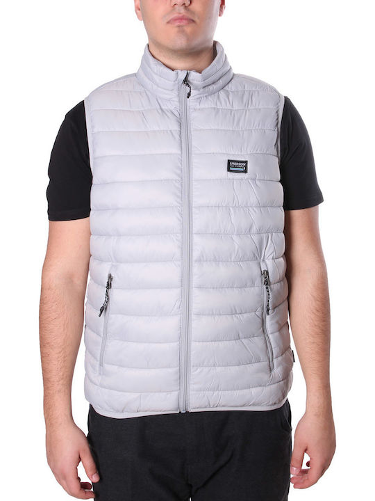 Sleeveless Jacket Puffer Silver Ice