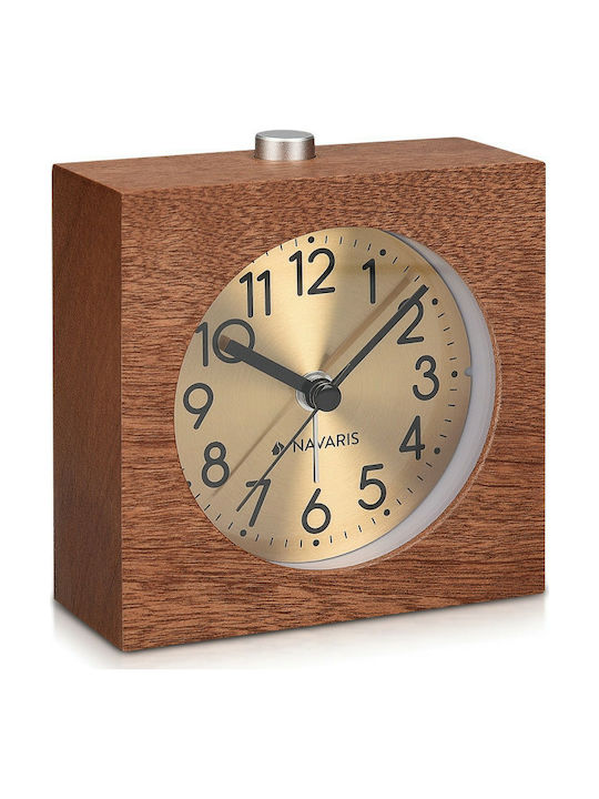 Navaris Square Tabletop Clock with Alarm 46229.18