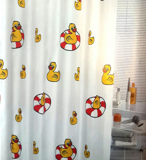 Kleine Wolke Duckie Duschvorhang 180x200cm Gelb 5103148305