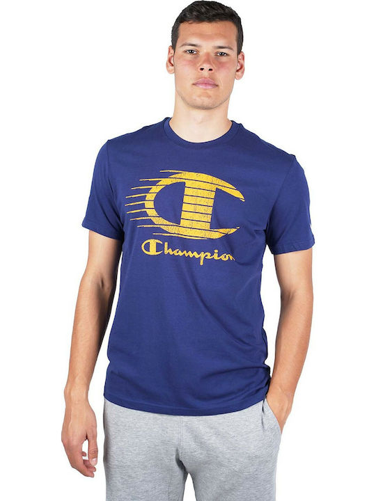 Champion Ανδρικό T-shirt Μωβ με Λογότυπο