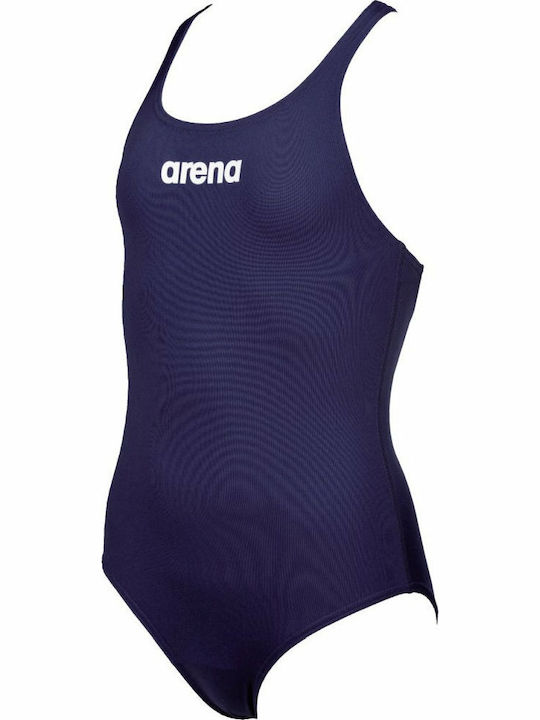 Arena G Solid Kinder Badeanzug Einteilig Schulung Marineblau