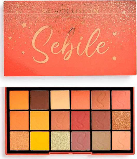 Revolution Beauty Sebile Палитра със сенки за очи в твърда форма Day 2 Day 18гр