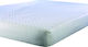 Flamingo Single Quilted Mattress Cover Fitted Καπιτονέ White 100x200cm