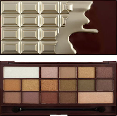 Revolution Beauty I Heart Chocolate Eye Shadow Palette in Solid Form Golden Bar 22gr