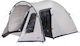 High Peak Tessin 5.0 Camping Tent Tunnel Gray with Double Cloth 4 Seasons for 5 People 300x220x190cm