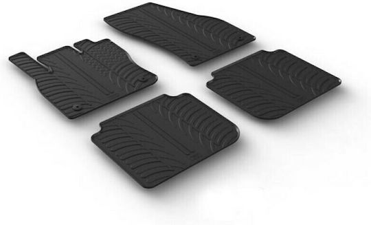 Gledring Set of Front and Rear Mats 4pcs for Skoda Kodiaq 03.2017+ Black