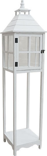 Marhome Фенерче Дърво Подови Бял 30x30x126бр 1бр