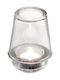 JK Home Decoration Candle Holder suitable for Tealights Glass in Transparent Color 10x10x10cm 1pcs
